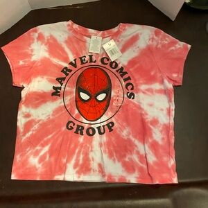 Spider man tie dye tee